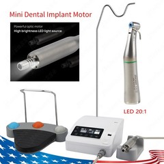 Dental Implant Motor Brushless Surgical System+20:1 LED Handpiece Contra Angle