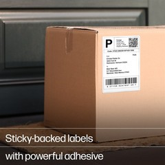 HP 4×6 Direct Thermal Shipping Labels, 500 Labels on 2 Rolls for Label Printers
