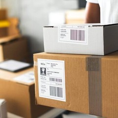 50x 8.5×5.5 Half Sheet Shipping Labels Adhesive Mailing Stickers – Laser Ink Jet