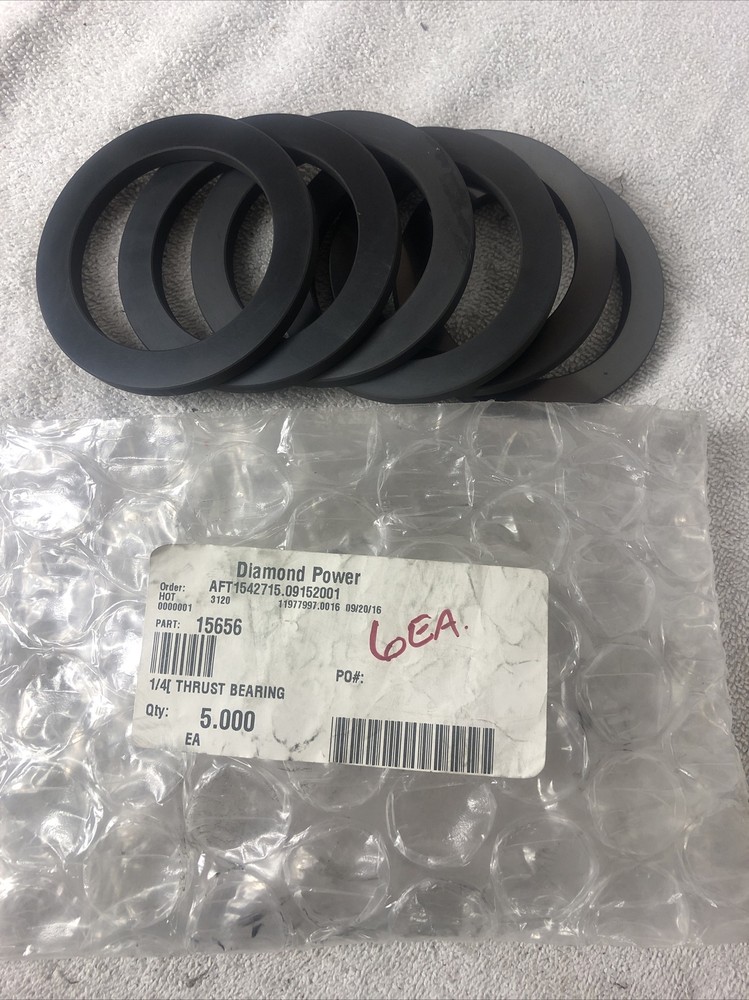 Lot of 6 Diamond Power 15656 1/4″ Thrust Bearing (3988)