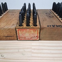 Three Young Bros. Stamp Works Letters 1/16″ 1.6mm – 3/32″ 2.4mm – 1/8″ 3.2mm
