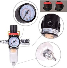Efficient 1/4″ BSP Air Filter & Regulator – Maximum 130 PSI & Easy Installation