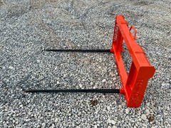 PROWorks Dual Hay Bale Spear Fork Attachment Fits Skid Steer Quick Attach
