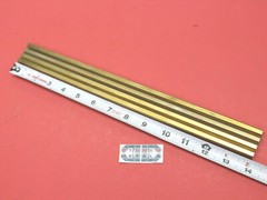 4 Pieces 5/16″ C360 BRASS HEX BAR 14″ long New Lathe Bar Stock .312″ 1/2 Hard