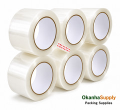 6 Rolls Clear Packing Tape 3″ x 110 Yards Heavy Duty Shipping Tape
