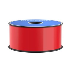 Kingston Premium Vinyl Label Tape, Red, 2″ x 150′, Compatible with LabelTac P…