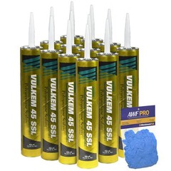 Tremco Vulkem 45 SSL, 30 oz, Gray, Case of 12 with AWF PRO Gloves