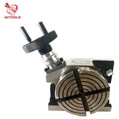 Rotary Table 4″ 100mm Horizontal And Vertical With 65 mm 3 Jaw Chuck Backplate