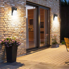 LED Mini Wall Pack with Photocell Watt & Color Selectable (30/20/15W-30/40/50K)