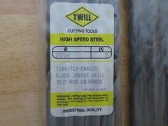 5 DOALL TWILL Jobber Length Twist Drills 25/64″ Split Point 135 Degrees Brazil
