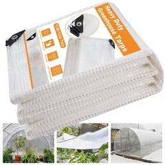 16 Mil Greenhouse Cover,Clear Plastic Tarps Heavy Duty Waterproof 10x20FT,UV …