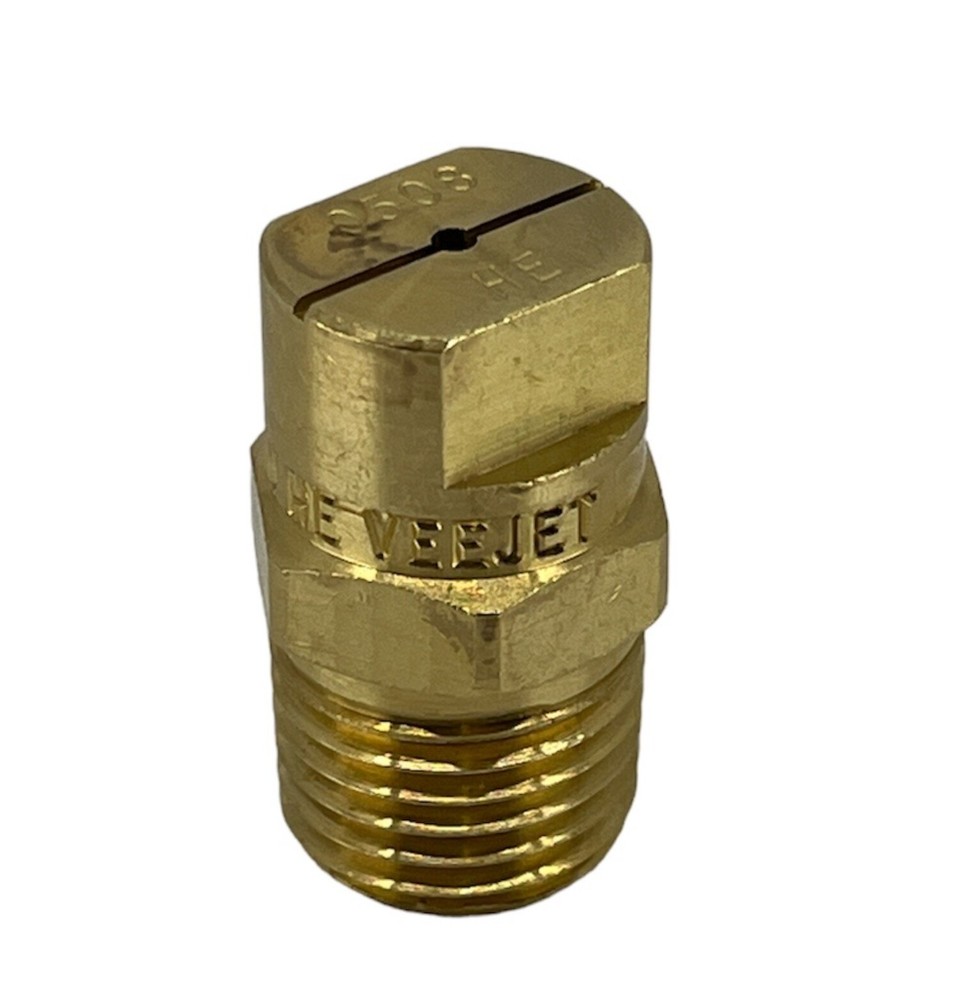 H1/4U-0508HE TeeJet Brass Veejet Nozzle for Boomless Nozzles, 1/4″ MNPT