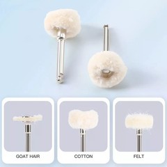 Dental Polishing Brush Wheel Goat Hair/Felt/Cotton – Contra Angle RA Latch Type
