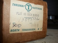 85 PCS THRUWAY FASTNERS FLAT HEAD MACHINE SCREW 1/4″X2″ (DD4)
