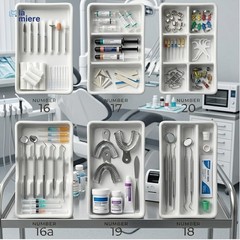 White Instrument Tray & Drawer Organizer, Autoclavable Dental Tray Holder, Wa…