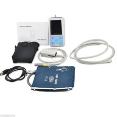 24hr Ambulatory Blood Pressure Monitor & SPO2 Holter Recorder ABPM Machine