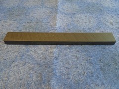 UHMW VIRGIN BLACK PLASTIC 10.000″ x 1.125″ x .500″ – SLIGHTLY OVERSIZED NEW