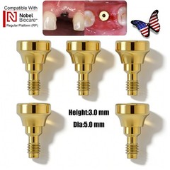 US Nobel Biocare Titanium Healing Abutment NP RP Internal Conical ∅3.6/5.0/6.0mm