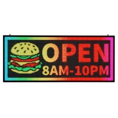 40×18 in Programmable LED Scrolling Sign Digital Display Board P6 Full-color