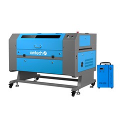 OMTech 28×20 60W CO2 Laser Engraving Machine wIth Autofocus CW5200 Water Chiller