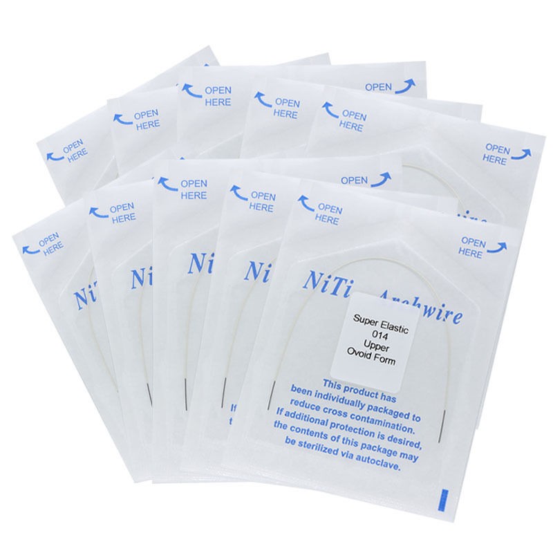 20×Dental Orthodontic Tooth Color Coated Super Elastic Round Arch Wire 014Upper