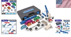 Professional-grade Tube Bender Kit with Cutter & Deburring Tool, Portable Design