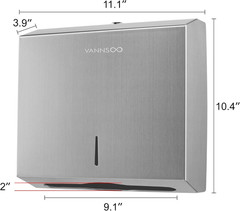Commercial Toilet Paper Dispenser and Paper Towel Dispenser Bundle