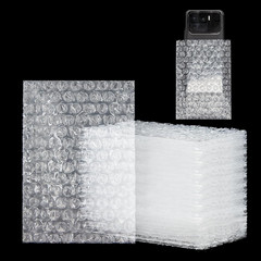 50 Pcs Bubble Pouches Wrap Small Bag,4 Inch X 6 Inch Clear Bubble Out Bags Prote