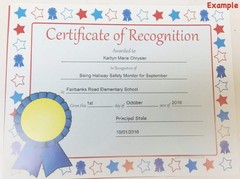 SHAPES ETC. 30pcs Certificate of Recognition Certificates 11inx8.5in Colorful…