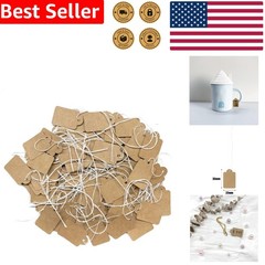 Kraft Price Tags 200pc Blank Writable Strung Labels Small Jewelry Clothing Craft