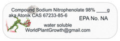 Compound Sodium Nitrophenolate Atonik 98% 25g CAS 67233-85-6 resealable jar