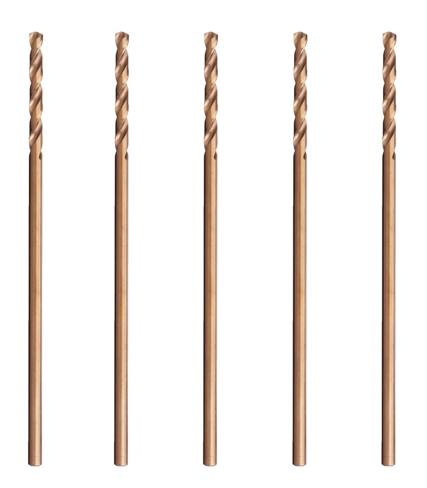 1/8″X6″ HSS Cobalt Drill Bit Set Aircraft Extension Long Deep Hole Drill-5Pcs