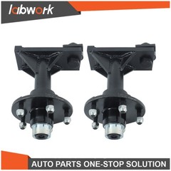 Labwork 5 × 5.5 Lug Superior Shipping Container Wheels and Bolt-On Spindle Kit