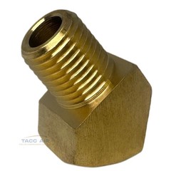 2 Pack 45 Degree 1/4″ NPT Pipe Thread Brass Street Elbow Fitting 50130