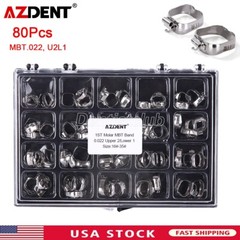AZDENT Dental Orthodontic Bands Buccal Tube 1st Molar MBT.022 U2L1 16#-35#