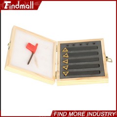 Findmall 5× Insert 1/2″ Lathe Indexable Carbide Bits+Turning Tool Bit Holder Kit