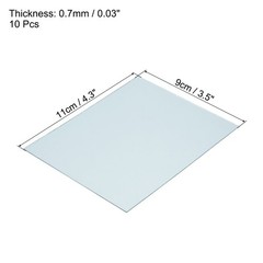 10Pcs 4.3″x3.5″ Welding Protection Len Transparent Protective Right Angle Clear