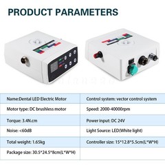 Dental LED Electric Motor System Micromotor & Water Tank For Practice/Handpiece