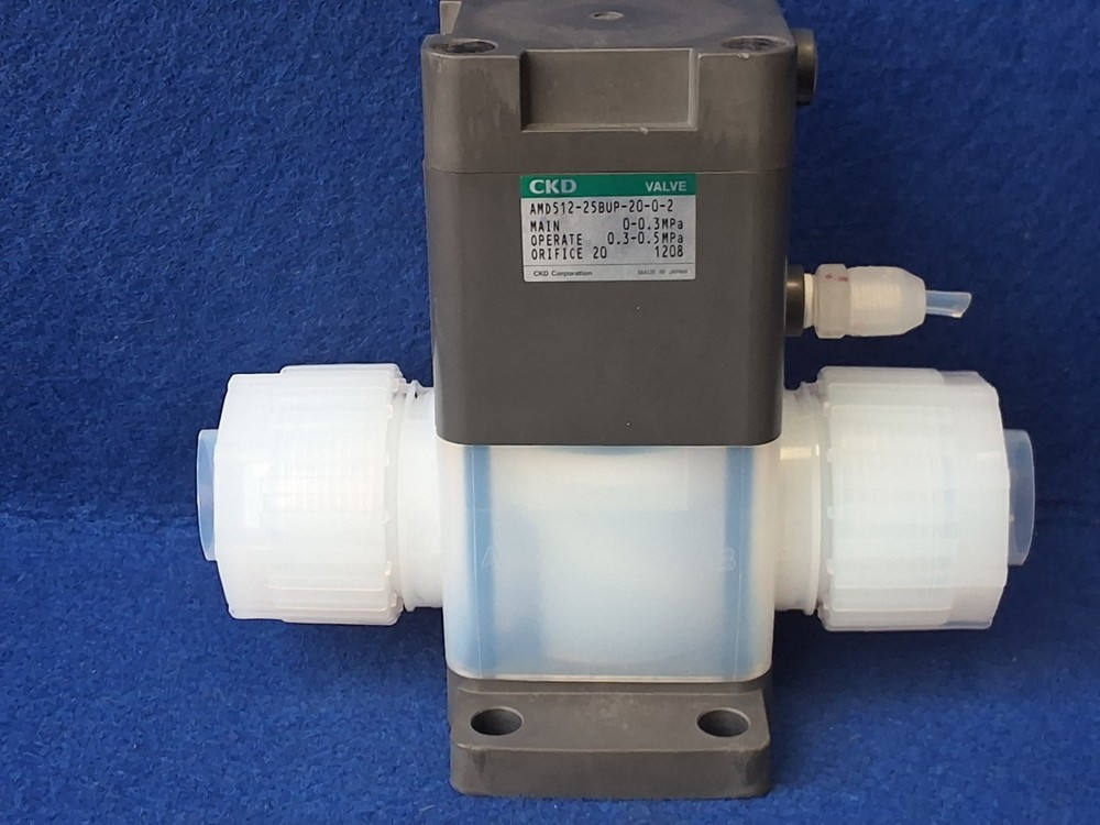 CKD AMD512-25BUP-20-0-2 Air Operated Valve for Chemical Liquids 0-0.3 MPa.