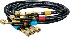 2 X Fieldpiece HR3B–1/4″Ball Valves Hose Set–3 Pack with Color Tags Free Ship US
