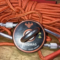 FINDMAG Fishing Magnet Kit 250 LBS Pulling Force, Super Strong Magnet Kit for…