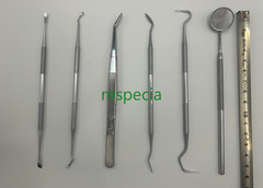 Dental Pick Set 6 PCS – Stainless Steel Dental Tools Kit Teeth Cleaning Tool