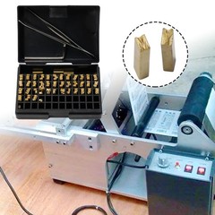 Coding Machine Word Grain Copper Letters Thermal Ribbon Printing Font 120pcs
