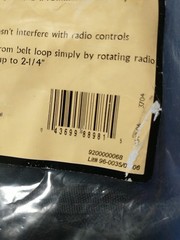 UNCLE MIKE’S LAMINATED RADIO CASE – SWIVEL BELT LOOP #8898-1 SIZE 1 NOS