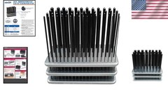 60 Piece Transfer Punch Set – Heat Treated Steel