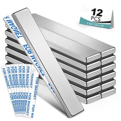 12 Pack Strong Neodymium Bar Magnets，Powerful Rare Earth Neodymium Magnets wi…