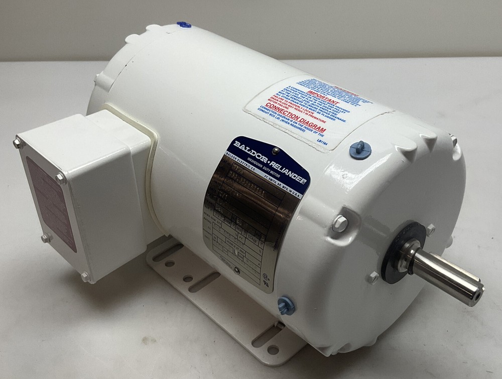 Baldor Washdown Duty Motor 1/3hp 230/460 Volts 2 Amp 850rpm M158
