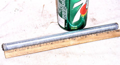 5/8″-11 THREAD x 10″ INCH LENGTH FULL FULLY THREADED ROD STUD BOLT STEEL ZINC PL