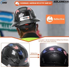 Hardhats size range from 53-63cm/ 20.86-24.80 inch, Bright Black Carbon…