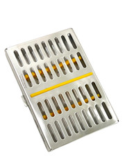 10 GERMAN DENTAL SURGICAL AUTOCLAVE STERILIZATION CASSETTE BOX 7.25″LX 5″W X0.75
